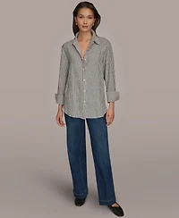 Donna Karan Weekend Women's Long-Sleeve Button-Down Shirt