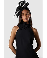 Coast Women's High Neck Corsage Detail Midi Dress