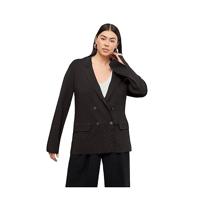 M.m.LaFleur Women's Cody Boyfriend Dot Jardigan- knit