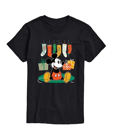 Airwaves Men's Disney Mickey Stockings Short-Sleeve Graphic T-Shirt