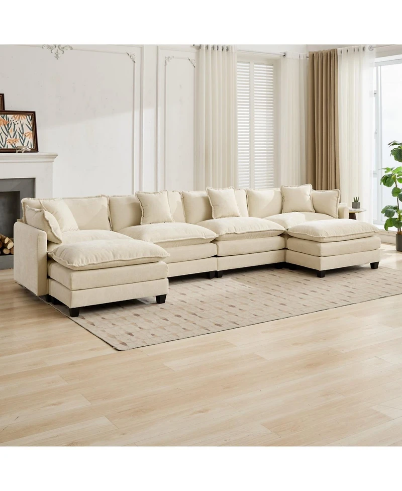 Streamdale Furniture Cloud Couch: Flexible, Modular Chenille Sofa for Ultimate Comfort