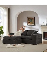 Streamdale Modern Chenille Cloud Sofa - Freely Combinable & Comfortable