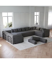 Streamdale Furniture Streamdale Convertible Sleeper Sofa Bed with Pillow, Chenille Folding Mattress Couch