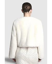 Coast Women's Edge To Edge Faux Fur Coat