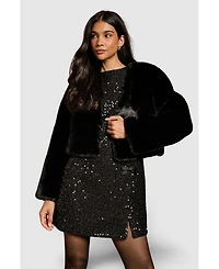 Coast Women's Edge To Faux Fur Coat