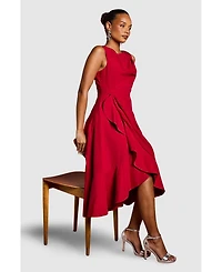 Coast Women's Crepe Ruffle Low Back Dress