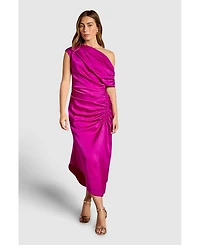 Coast Women's Satin One Shoulder Midi Dress