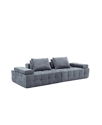 Streamdale Furniture Sofa Couch for Living Room, Modern Loveseat with Extra Deep Seats, Grey