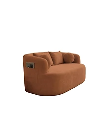 Streamdale Furniture Sofa-in-a-Box Orange Memory Foam 2-Seater Couch, No Installation, Easy Transport