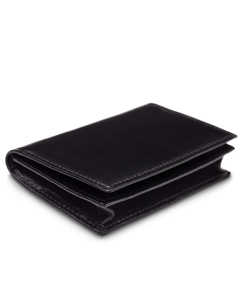 Bosca Men's Wallet, Old Leather Full Gusset 2-Pocket Card Case Wallet with I.d. Window