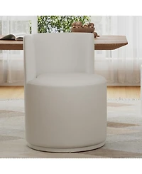 Streamdale Modern Swivel Upholstered Side Chair in Beige