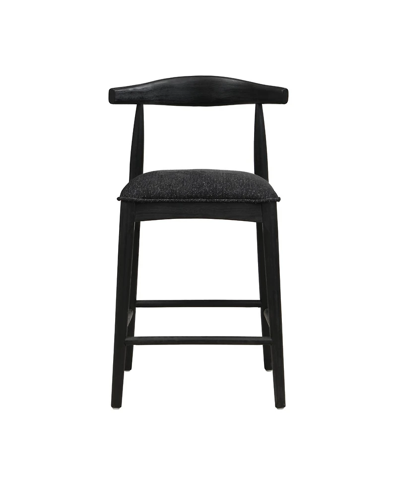 Streamdale Furniture Stylish Upholstered Counter Stool with Curved Backrest