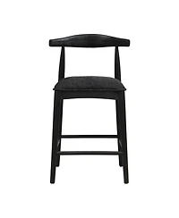 Streamdale Furniture Stylish Upholstered Counter Stool with Curved Backrest