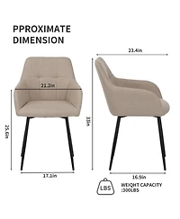 Streamdale Modern Elegant Velvet Chair for Living Room & Dining