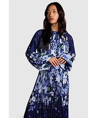 Coast Women's Floral Pleated Georgette Midi Dress