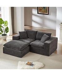 Streamdale Furniture Modern Chenille Cloud Sofa - Freely Combinable