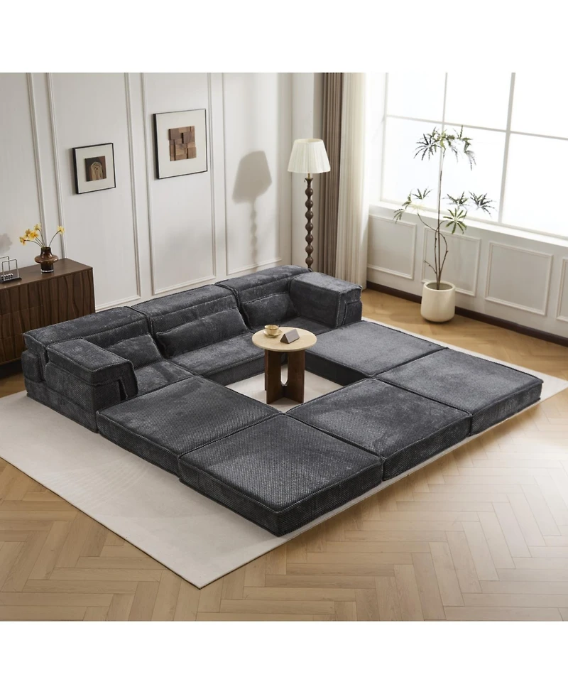 Streamdale Furniture Streamdale Compression Sofa, Convertible Floor Sofa