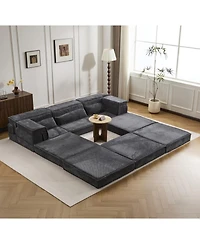Streamdale Furniture Streamdale Compression Sofa, Convertible Floor Sofa