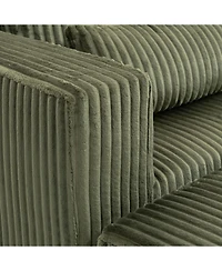 Streamdale Furniture Streamdale Modern 3-Seat Modular Chenille Sectional with Low-Profile Design