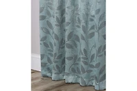 Superior Modern Leaves Room Darkening Grommet Top Curtain Panels