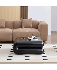 Streamdale Furniture Streamdale Black fiberglass Coffee Table