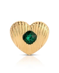 Ettika Emerald Heart Brooch