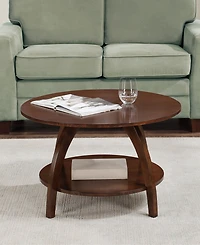 Convenience Concepts 30" Aldrin Rubberwood Round Coffee Table