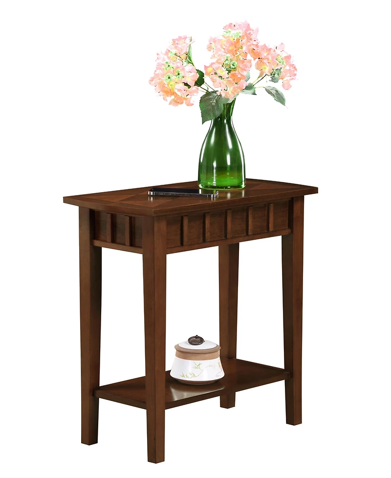 Convenience Concepts 24" Dennis Rubberwood End Table
