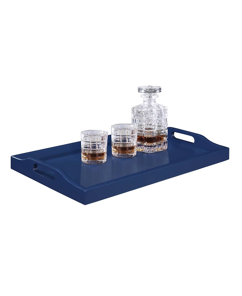 Convenience Concepts 22" Rubberwood Designs2Go Multifunctional Serving Tray
