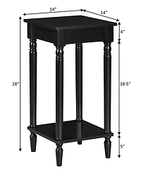 Convenience Concepts 14" Rubberwood Traditional End Table