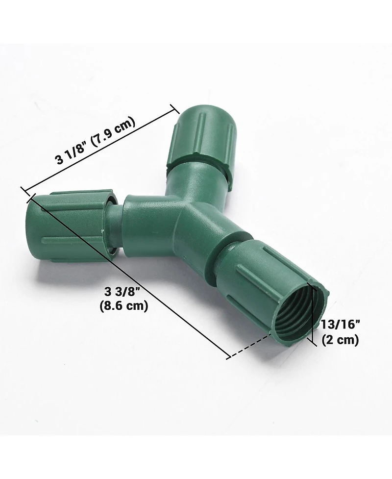 DELight 10Pcs IP65 Waterproof Wire Connectors 3 Way Y-Shape for Outdoor Lights