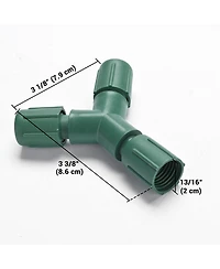 DELight 10Pcs IP65 Waterproof Wire Connectors 3 Way Y-Shape for Outdoor Lights