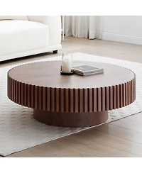 Streamdale Furniture 35.43" Round Coffee Table for Apartment, Modern Living Room
