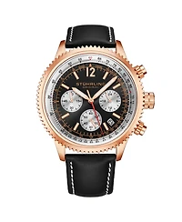 Stuhrling Turbine 4015 Men s Chronograph Watch – 44mm Quartz Movement, Tachymeter Bezel, Aviation-Inspired Design