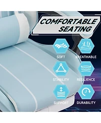 Streamdale Furniture Gaming chair, Ergonomic computer chair with footrest and lumbar backrest