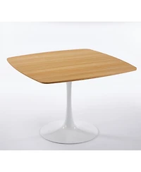 Streamdale Furniture 42" Square Tulip Dining Table (Seats 2-6) - Modern Mid-Century Kitchen Table