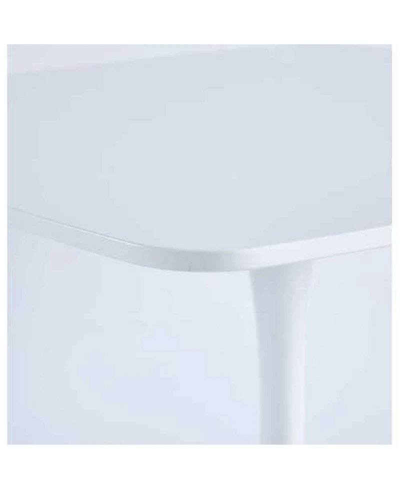 Streamdale Furniture 31.5" White Square Dining Table for 2-4, Mid-Century Modern Tulip Table