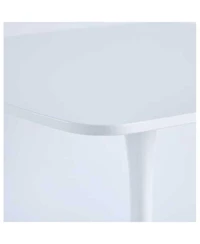 Streamdale Furniture 31.5" White Square Dining Table for 2-4, Mid-Century Modern Tulip Table