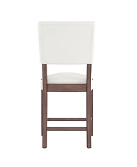 Streamdale Furniture Streamdale 3-Piece Faux Marble Counter Height Dining Set for 2, Mid-century Modern