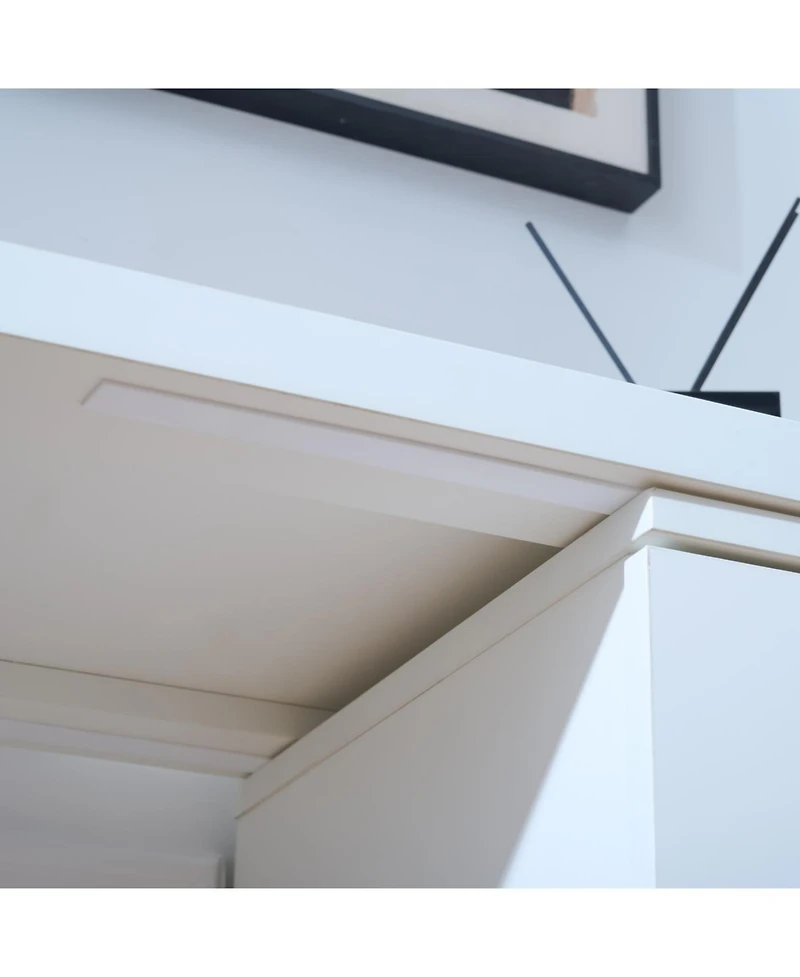 Streamdale Furniture Streamdale Six drawers, removable desktop, three storage compartments, white table