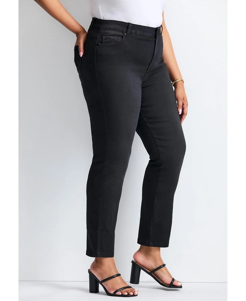 Avenue Women's Butter Denim Straight Leg Jean