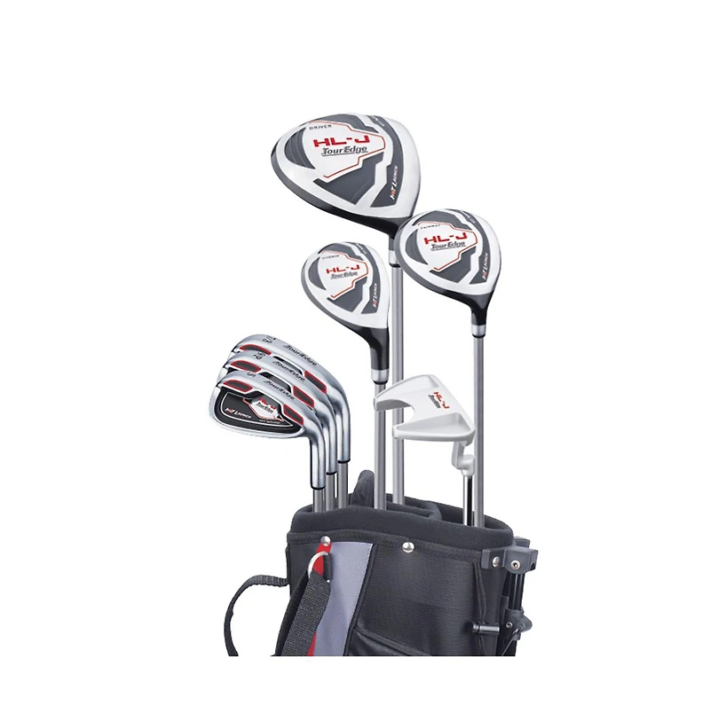 Tour Edge Hl-j Junior 8 Piece Complete Golf Set with Bag 9-12 Yrs. Right Hand