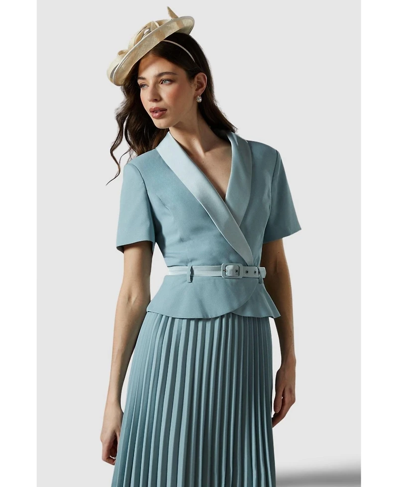 Coast Women's 2 1 Dress With Pleated Skirt