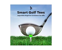 Birdie1 Smart Golf Tees (Long + Short Tees), 4 pieces, Gift Set