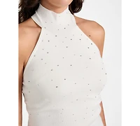 Guess Women's Sleeveless Halter Neck Minara Hot Fix Top