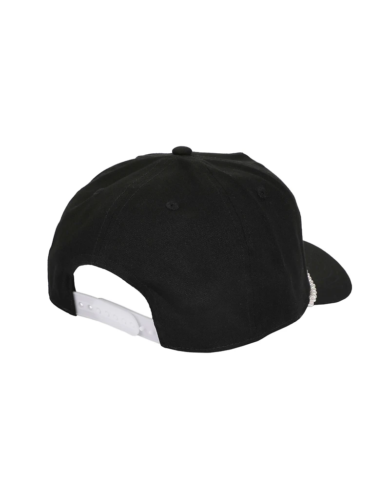 Stranger Things Men's Hellfire Club Demon Head Black Retro Grandpa Snapback Hat