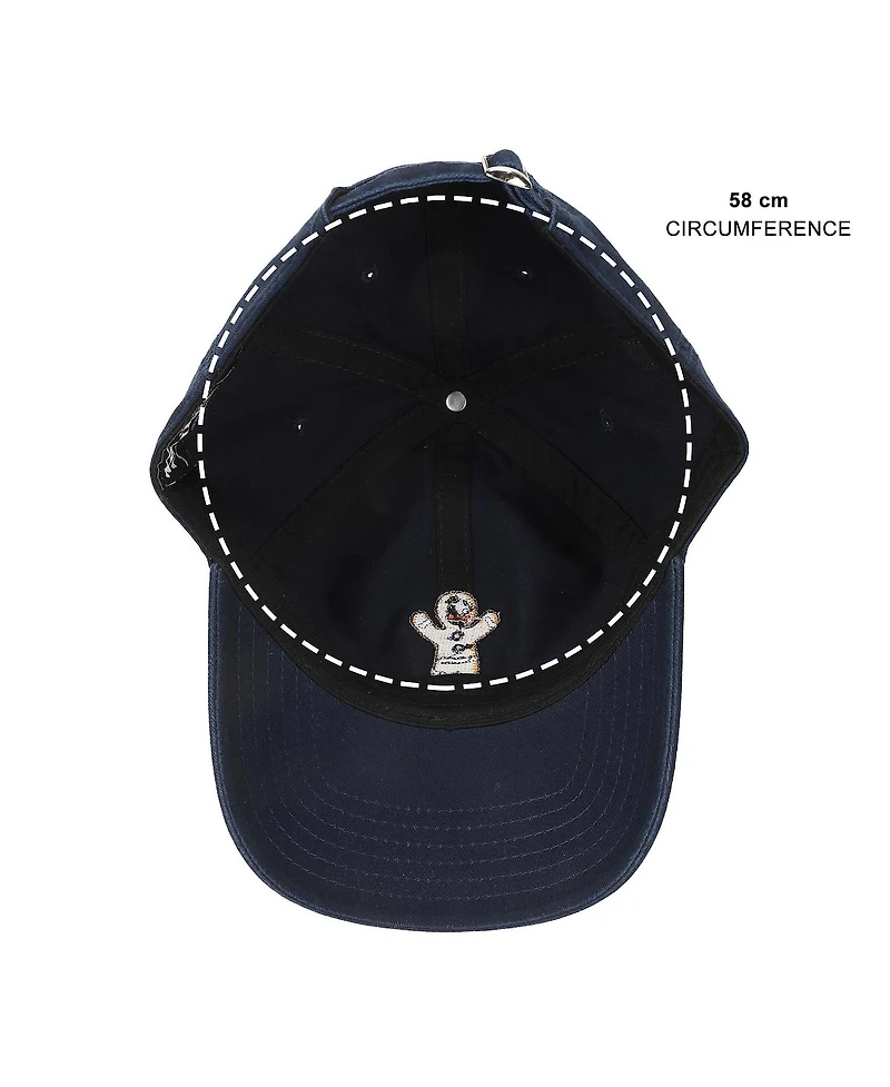 Shrek Men's Embroidered Gingy Navy Unstructured Baseball Cap