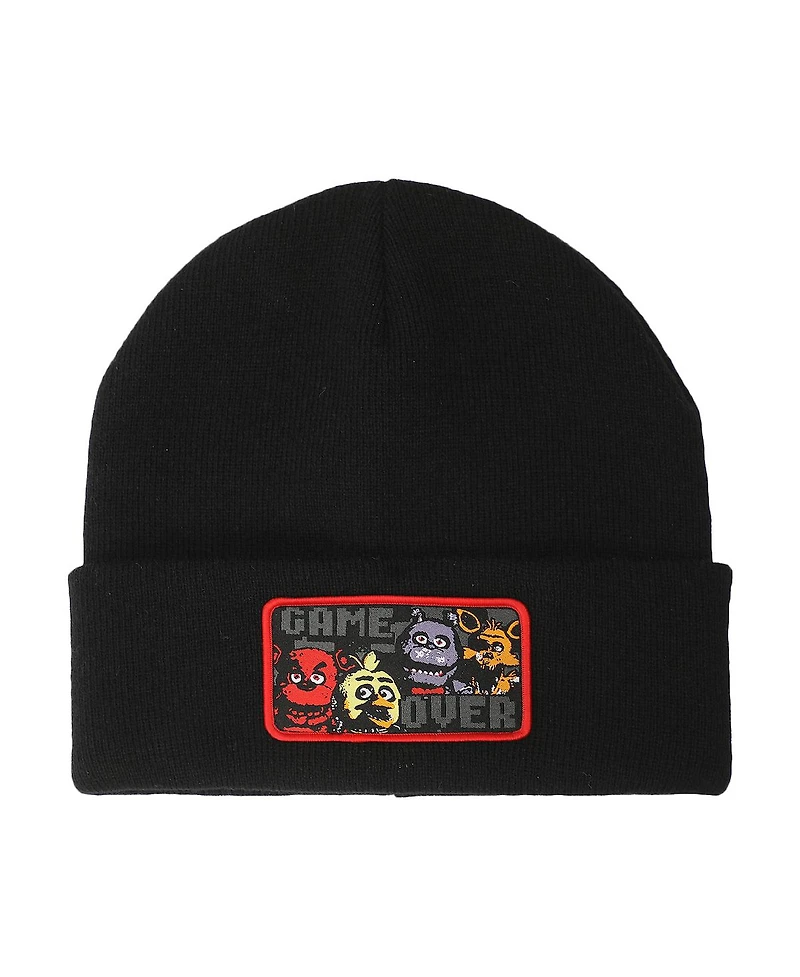 Five Nights at Freddy's Men's Game Over Black Knit Cap