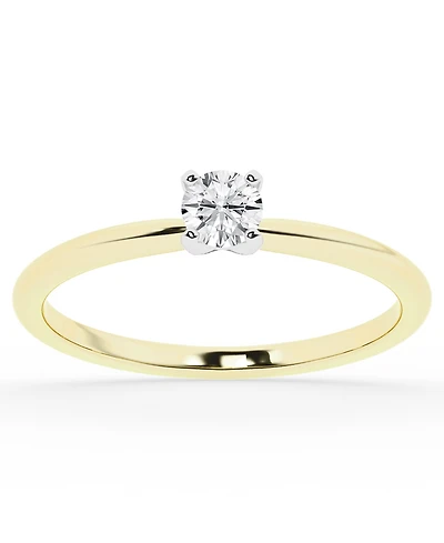 Macy's Diamond Sol Ring (1/4 ct. t.w.) in 10k Yellow Gold