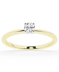 Macy's Diamond Sol Ring (1/4 ct. t.w.) in 10k Yellow Gold